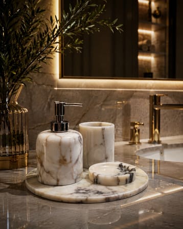 Violet banyo aksesuar takımı 