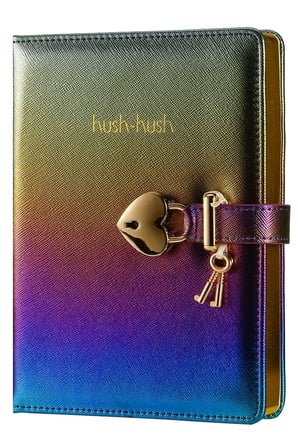 Victoria'S Journals Hush Hush Kilitli Metalik Hatıra Defteri 13X18cCm 80 Gram 160 Yaprak Çizgili 124-1101