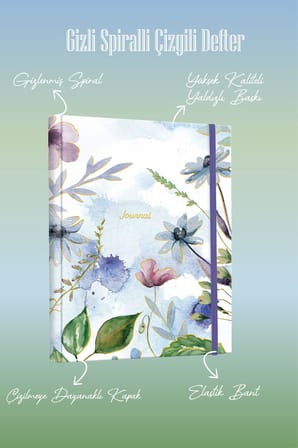 Victoria's Journals Gizli Spiralli Not Defteri 17X24 Cm 96 Yaprak Çizgili 124-1155