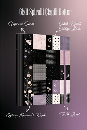 Victoria's Journals Gizli Spiralli Not Defteri 17X24 Cm 96 Yaprak Çizgili 124-1158