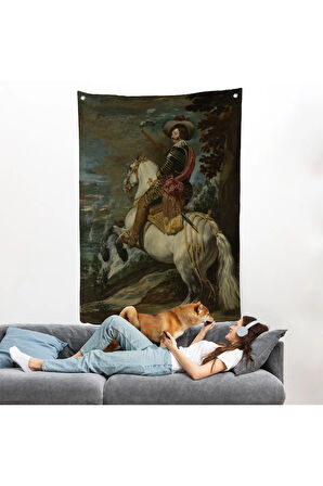 Gaspar de Guzman - İspanya Kralı IV. Philip'in Başbakanı Duvar Örtüsü - Count-Duke of Olivares-7283