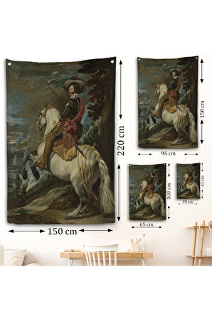 Gaspar de Guzman - İspanya Kralı IV. Philip'in Başbakanı Duvar Örtüsü - Count-Duke of Olivares-7283