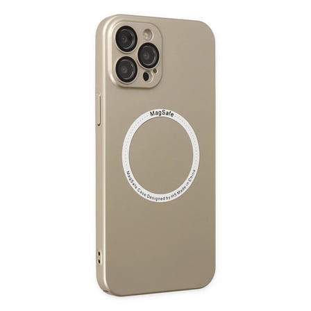 Apple iPhone 12 Pro Kılıf Jack Magneticsafe Lens Silikon - Gold