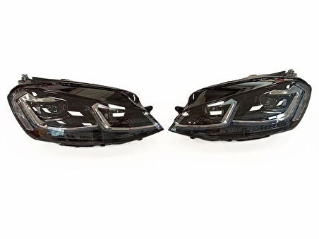 Volkswagen Golf 7 MK7 2012-2018 J Led Far Silver