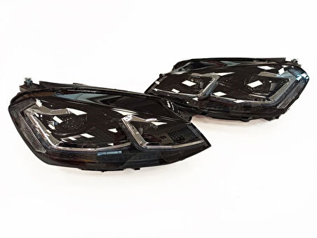 Volkswagen Golf 7 MK7 2012-2018 J Led Far Silver