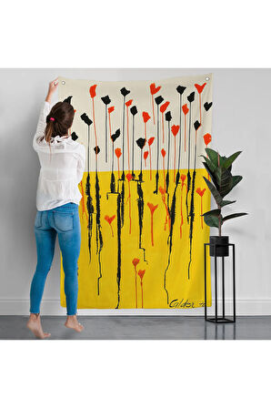 Alexander Calder - Damlalar Duvar Örtüsü - Drops-7285