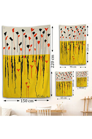 Alexander Calder - Damlalar Duvar Örtüsü - Drops-7285