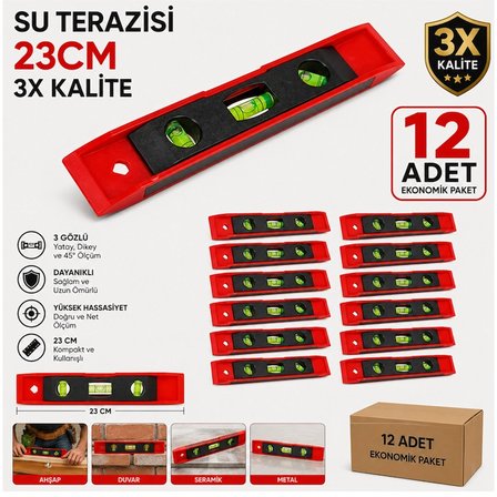DMAX Mini Su Terazisi 23cm, 12 Adet