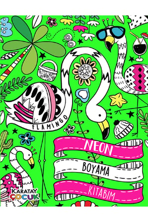 Karatay Yayınları 4E Neon Boyama Kitabım-32 Sayfa 8 Kitap (Yeni)