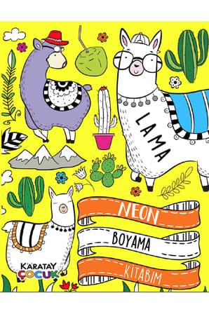 Karatay Yayınları 4E Neon Boyama Kitabım-32 Sayfa 8 Kitap (Yeni)