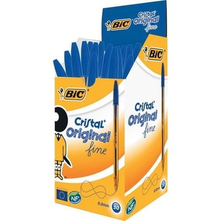 Bic Tükenmez Kalem Cristal Fine 0.8 Mm Mavi 872730 (50 Li Paket)
