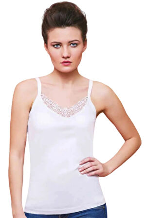 12'li Paket  Ribana Ince Askılı Atlet 10506