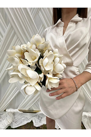 Gelin Buketi , Islak Manolya Çiçeği , Islak Gala Çiçeği