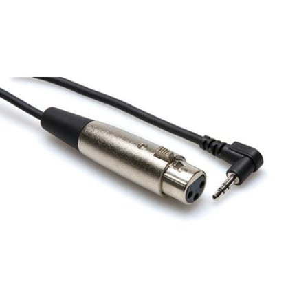 HOSA XLR (F)  3.5 mm TRS (M) Mikrofon kablosu, 60 cm.