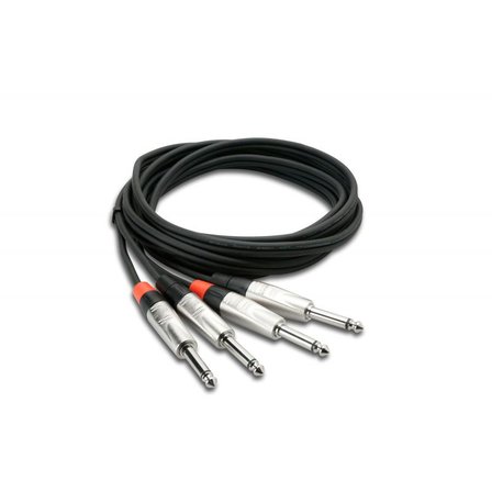 HOSA Pro 1/4\"TS (M) - 1/4\'\' TS (M) Balanssız Çift kablo 4.5 mt.