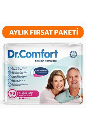 Yetişkin Bel Bantlı Hasta Bezi Small 30'lu 3 paket 90 adet