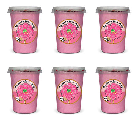 KARPUZ AROMALI 6'LI GURME PAMUK ŞEKERLER