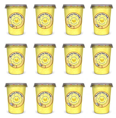 MUZ AROMALI 12'Lİ GURME PAMUK ŞEKERLER