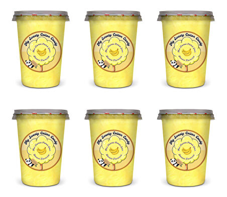 MUZ AROMALI 6'LI GURME PAMUK ŞEKERLER