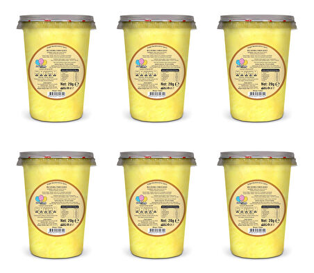 MUZ AROMALI 6'LI GURME PAMUK ŞEKERLER