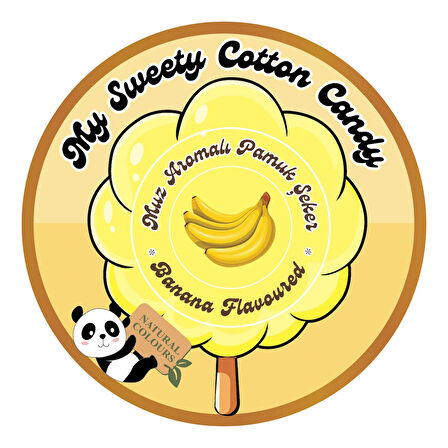 MUZ AROMALI 6'LI GURME PAMUK ŞEKERLER