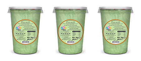 KİVİ AROMALI 3'LÜ GURME PAMUK ŞEKERLER