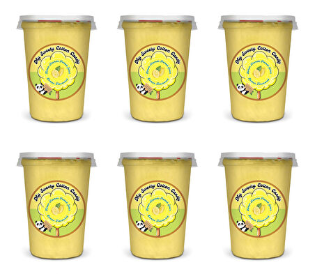 LİMON AROMALI 6'LI GURME PAMUK ŞEKERLER