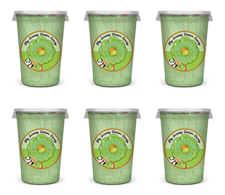 KİVİ AROMALI 6'LI GURME PAMUK ŞEKERLER