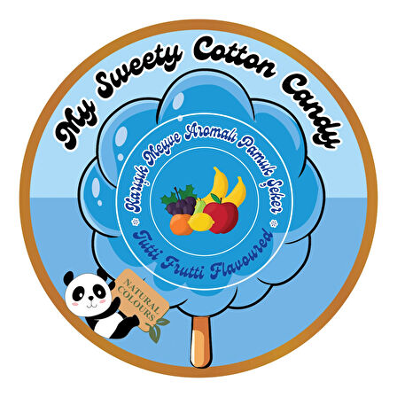 TUTTİ FRUTTİ AROMALI 6'LI GURME PAMUK ŞEKERLER