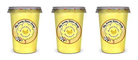 MUZ AROMALI 3'LÜ GURME PAMUK ŞEKERLER