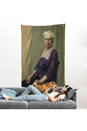 Edward Hopper - Elizabeth Griffiths Smith Hopper, Sanatçının Annesinin Duvar Örtüsü-7289