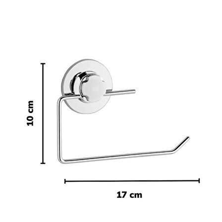 Wenken Vidasız Ultra Güçlü Yapıştırma Lüks Krom Tuvalet Kağıtlık