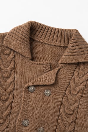 Erkek Bebek Triko Hırka Pantolon Kışlık Takım 23110