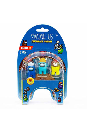 Among Us 3’lü Figür Paketi S:2 - Lacivert-mavi-sarı