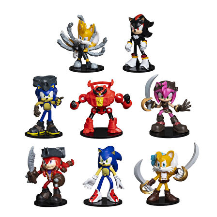 Sonic Prime 8 li Deluxe Aksiyon Figür Seti Seri 2 PMI/SON6280
