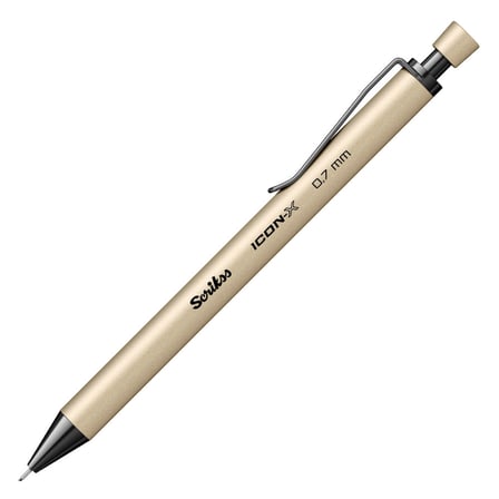 Scrikss Versatil Kalem (Mekanik Kurşun Kalem) İcon-X Metal 0.7 Mm Siyah (12 Li Paket)