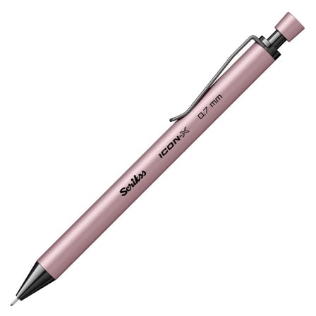 Scrikss Versatil Kalem (Mekanik Kurşun Kalem) İcon-X Metal 0.7 Mm Siyah (12 Li Paket)