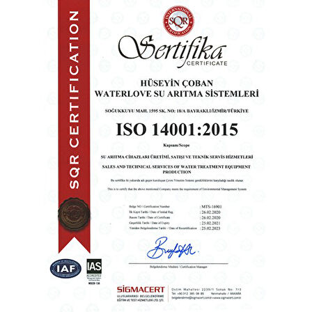 Sulook Waterlife Filtre 5 'li Lg Mebran Set Waterlife Su Arıtma Filtresi