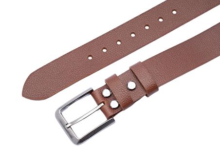 Premium % 100 Hakiki Vejetal Dayanıklı Deri Kemer, Döküm Toka, Tamamen El Yapımı Kopmaz Çatlamaz