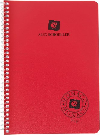 Alex Schoeller Spiralli Plastik Kapak Kareli Dft A5 80 Yaprak Alx-182 (5 Li Paket)