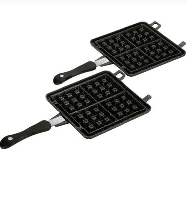 Taç Döküm Waffle Tava 21 cm Siyah Bakalit Saplı