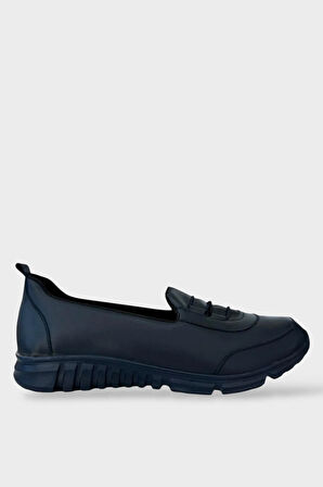 Ortopedik Kadın Yürüyüş Ayakkabısı LACİVERT