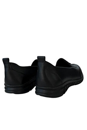 Ortopedik Kadın Yürüyüş Ayakkabısı SİYAH - SİYAH