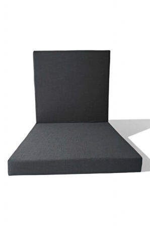 Bebek Yatağı-Katlanır Bebek Yatağı-Beşik Yatağı 60x120 7 cm Kalınlık -Antrasit Keten