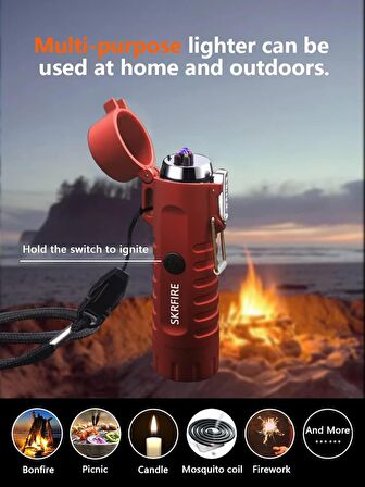 Explorer Electric Lighter Usb Çakmak - Alevsiz, Dumansız, Şarj Edilebilir