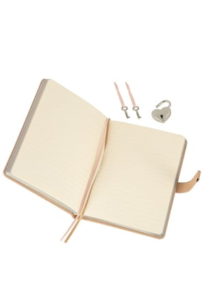 Victoria's Journals Kilitli Not Defteri 13X18 Cm Hush 160 Yaprak Çizgili Bej 216883