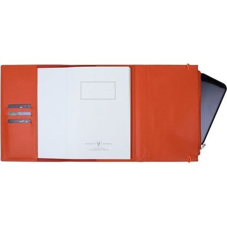 Victoria's Journals Not Defteri 14X20 Cm Zipco Clutch 80 Gram Turuncu 96 Yaprak Çizgili 211600