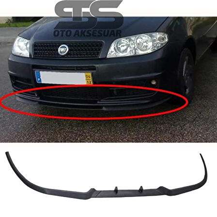 Fiat Punto Mk2 Cupra R Uyumlu Ön Lip Mat Siyah Ön Tampon Lip