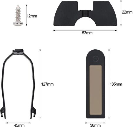 M365/Pro/1S Elektrikli Scooter İçin 7 Parça Geliştirilmiş Aksesuar Set