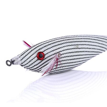 PROFISHER Kalamar Sahtesi 10cm 9gr Zebra Elbiseli Sert Yem